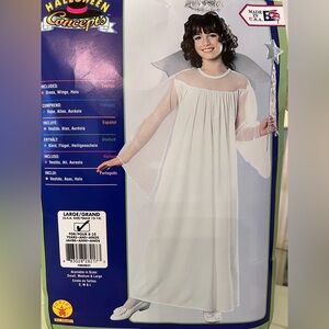 White Angel Costume with Wings and Halo